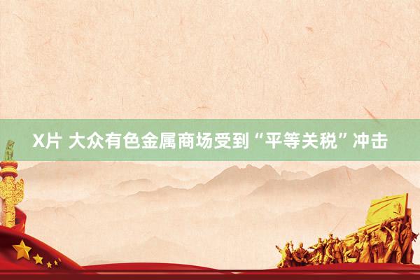 X片 大众有色金属商场受到“平等关税”冲击