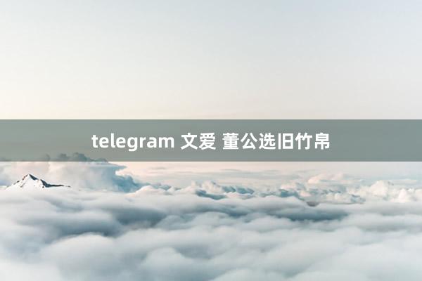 telegram 文爱 董公选旧竹帛