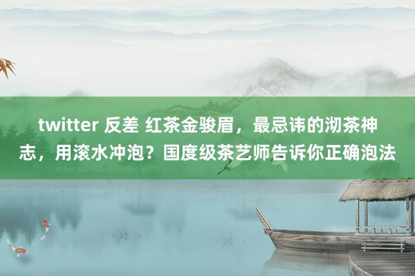 twitter 反差 红茶金骏眉，最忌讳的沏茶神志，用滚水冲泡？国度级茶艺师告诉你正确泡法