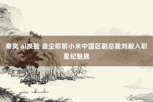 秦岚 ai换脸 音尘称前小米中国区副总裁刘毅入职星纪魅族